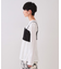 《ツインセット》シャーリングビスチェ×ロングTシャツ【洗濯機洗い可】