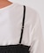 《ツインセット》シャーリングビスチェ×ロングTシャツ【洗濯機洗い可】