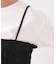 《ツインセット》シャーリングビスチェ×ロングTシャツ【洗濯機洗い可】