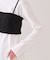 《ツインセット》シャーリングビスチェ×ロングTシャツ【洗濯機洗い可】