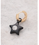 ブラック×ビジュー モチーフピアス