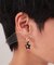 ブラック×ビジュー モチーフピアス