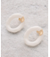 モノトーンリングピアス