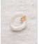 モノトーンリングピアス