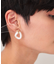 モノトーンリングピアス
