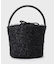 ラメバスケット調バケットバッグ