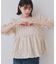 ふくれジャカードペプラムブラウス【洗濯機洗い可】