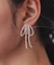 ビーズリボンピアス