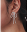 ビーズリボンピアス