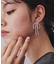 ビーズリボンピアス