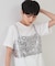 《ツインセット》スパンコールキャミ×Tシャツ【洗濯機洗い可】