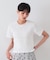 シャーリングショートTシャツ【洗濯機洗い可】
