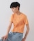 シャーリングショートTシャツ【洗濯機洗い可】