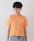 シャーリングショートTシャツ【洗濯機洗い可】