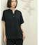 《5色展開/SS-LLサイズ》スキッパー金ボタンブラウス/セットアップ対応【防シワ/ストレッチ/洗濯機洗い可】