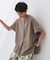 《5色展開/SS-LLサイズ》スキッパー金ボタンブラウス/セットアップ対応【防シワ/ストレッチ/洗濯機洗い可】