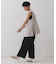 《丈が選べる/SS-LLサイズ》美脚ストレッチイージーワイドパンツ/セットアップ対応【防シワ/洗濯機洗い可/抗ピル】