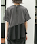 アシンメトリー切替ドッキングトップス