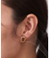 メタル縁取りカラーピアス
