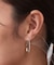 しずくメタルフープピアス