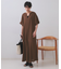レーヨン麻キーネックワンピース【洗える】