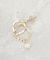 メタル×フェイクパールピアス