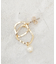 メタル×フェイクパールピアス