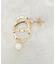 メタル×フェイクパールピアス