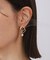 メタル×フェイクパールピアス