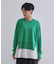 《ツインセット》リラクシーサイドスリットニット×ドッキングタンク【洗濯機洗い可】
