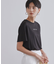 メタリック刺繍ロゴTシャツ【接触冷感/洗濯機洗い可】