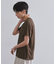 メタリック刺繍ロゴTシャツ【接触冷感/洗濯機洗い可】