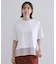 裾シアードッキングボクシーTシャツ【洗濯機洗い可】