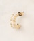 メタル×フェイクパールピアス