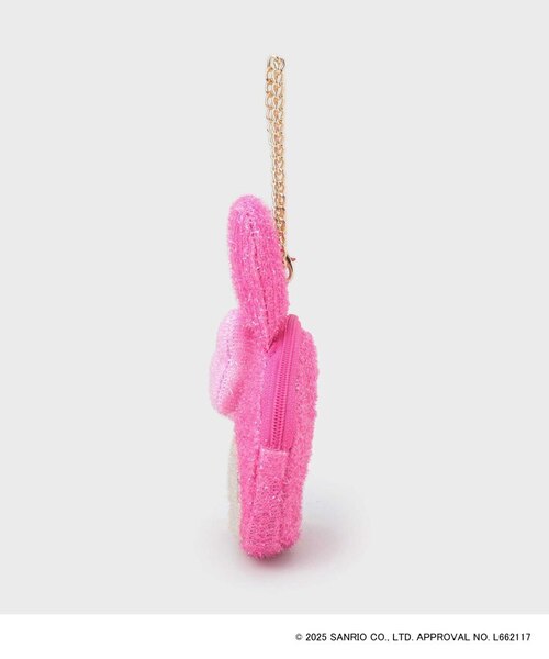 マイメロディ】フェイス型キラキラポーチチャーム｜オペーク