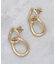 メタルリング2連ピアス