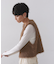 《andGIRL掲載》シャギーニット ショートベスト【洗濯機洗い可】