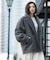 フェイクボア コクーンPコート