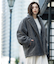 フェイクボア コクーンPコート