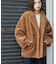フェイクボア コクーンPコート