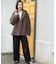 フェイクボア コクーンPコート