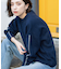 配色ラインクルーネックニット