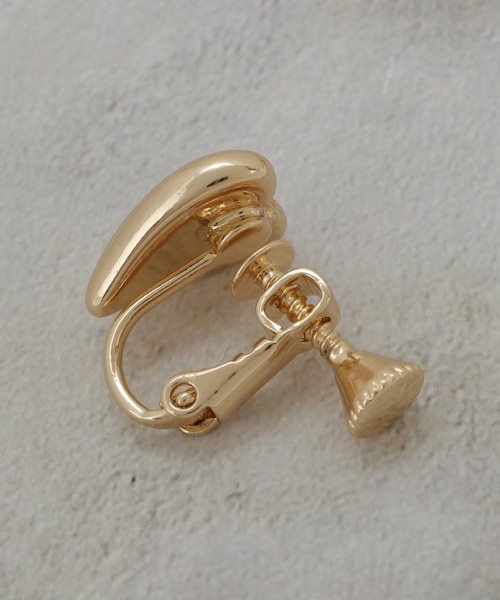 ハート&フープイヤリングセット|オペーク ドット クリップの ハート&フープイヤリングセット|オペーク ドット クリップの