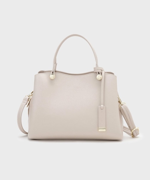 2WAY】合皮ミドルサイズボストンバッグ｜オペーク ドット