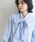 ≪通勤・セレモニー対応≫ボウタイシャツブラウス【洗濯機OK】