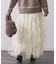 ラッフルチュールイージースカート【洗濯機OK】