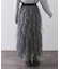 ラッフルチュールイージースカート【洗濯機OK】