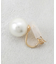 フェイクパールイヤリング