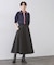 ポケットデザインフレアスカート【洗濯機OK】