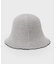 麻混サーモ配色バケットハット